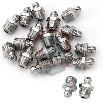 Grease Nipple Straight (1/4, 1/8, 6, 8, 10, 12, 14, 16 mm)