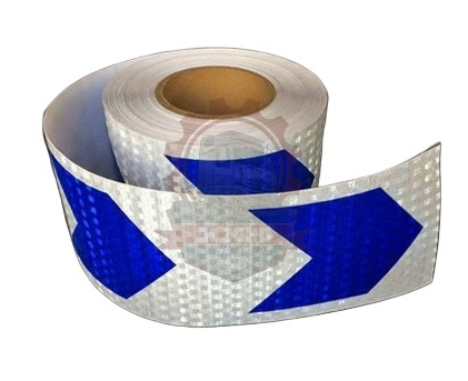 Sticker Roll 10cm x 25mtr White & Blue
