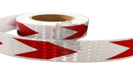 Sticker Roll 5cm x 25mtr White & Red