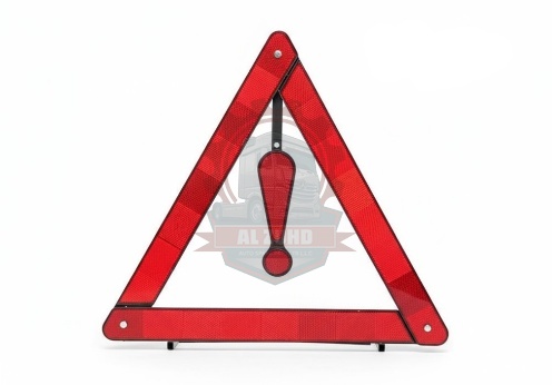 Triangular Reflector with Stand Red