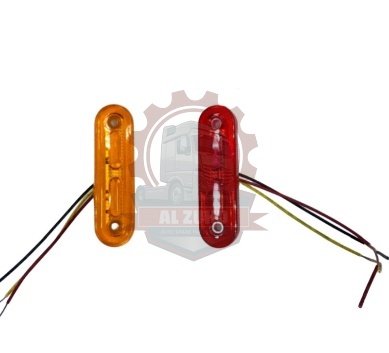 COB Lamp With Flash Amber, RED 24V