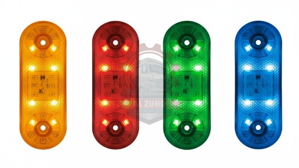 License Plate Lamp Yellow, Red, Green, Blue With Flash