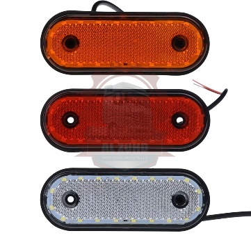 License Plate Lamp Yellow, Red, White 12/24V