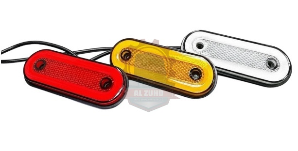 License Plate Lamp Yellow, Red, White With Flash