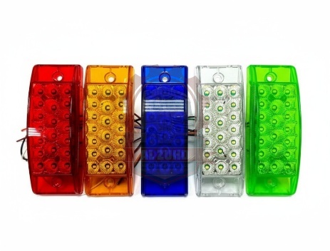 Marker Lamp 21Smd Amber, Red, Green, Blue, Clear 12/24V