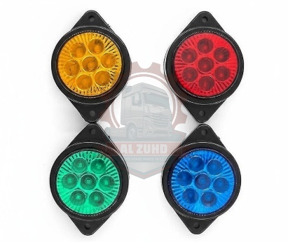 Marker Lamp 7Smd Amber, Red, Green, Blue