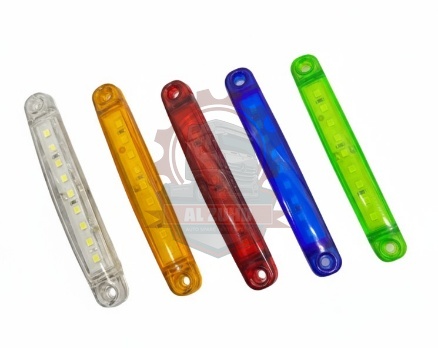 Marker Lamp Strip 9Led Yellow, Red, Green, Blue, Clear