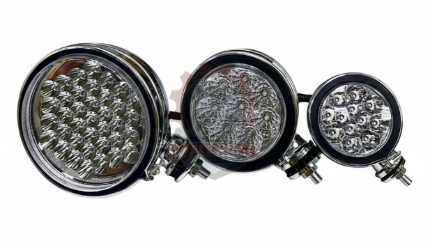 Off Road Lamp Chrome 24V White Led 5"