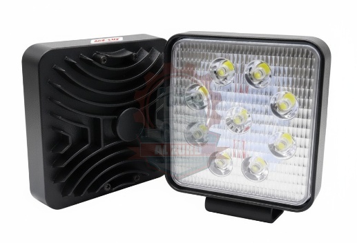 Work Lamp 9Led Sqr Acelux 12/24V