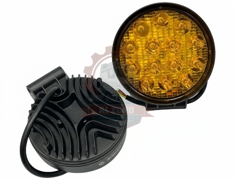 Work Lamp Round 14Led Yellow 12/80V