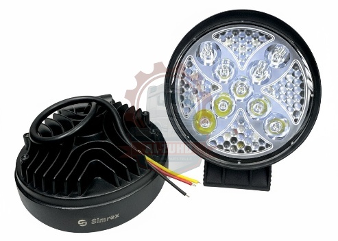 Work Lamp Round 9Led R/B/Y Flash 12/24V