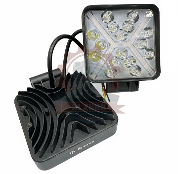 Work Lamp Square 16Led Flash - Yellow, Red, Blue, Green