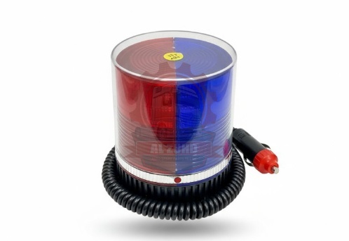 Warning Lamp Flash Cigar Red&Blue 12/24V
