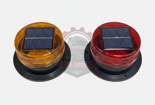 Warning Lamp Solar Small Amber, Red